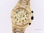 Replica Audemars Piguet Ice Royal Oak Chronograph Watch - Audemars Piguet Yellow Gold